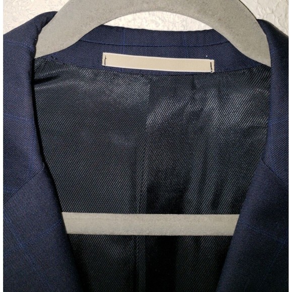 Burberry London Sz 44 L Bond Suit Jacket Sport Coat Men's Navy Blazer 100% Wool - Picture 6 of 15